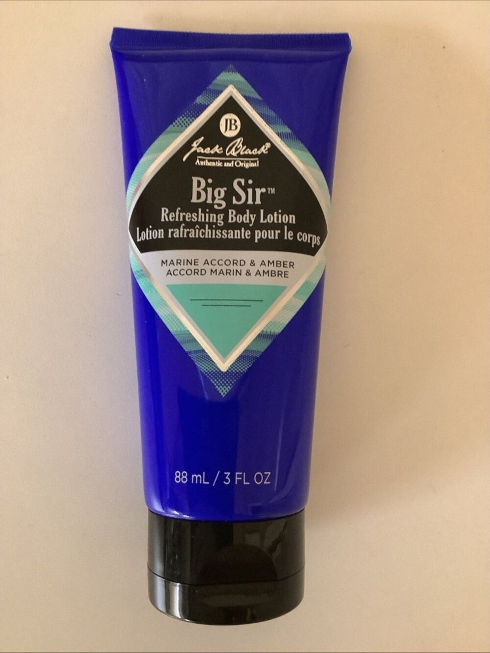 Jack Black Big Sir Refreshing Body Lotion, 3oz, Marine & Amber
